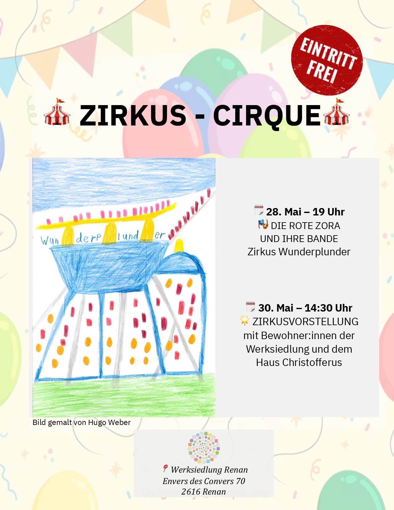 Cirque, vide-grenier, fête des promotions, …