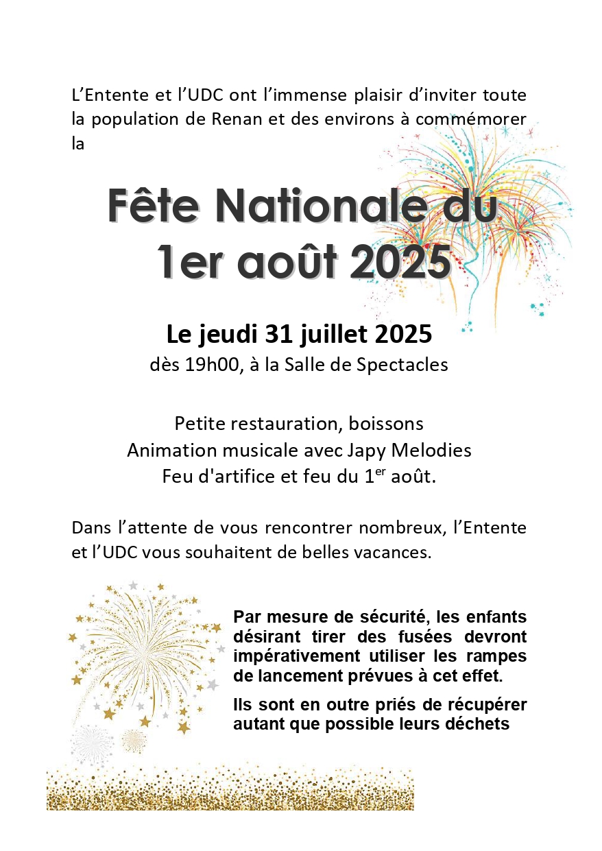 1er août, …